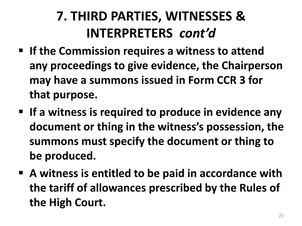 7 third parties witnesses interpreters cont 1