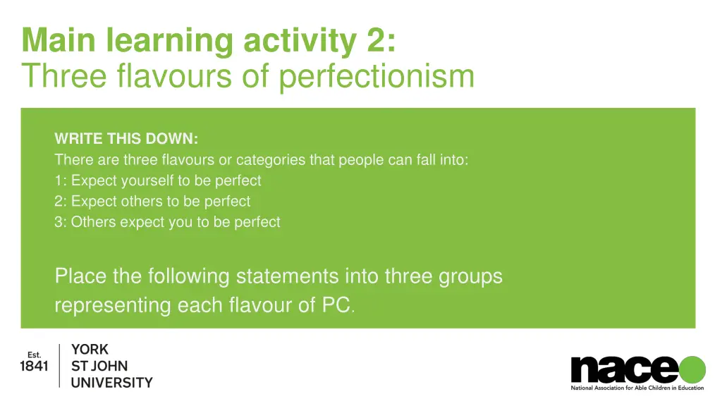 main learning activity 2 three flavours