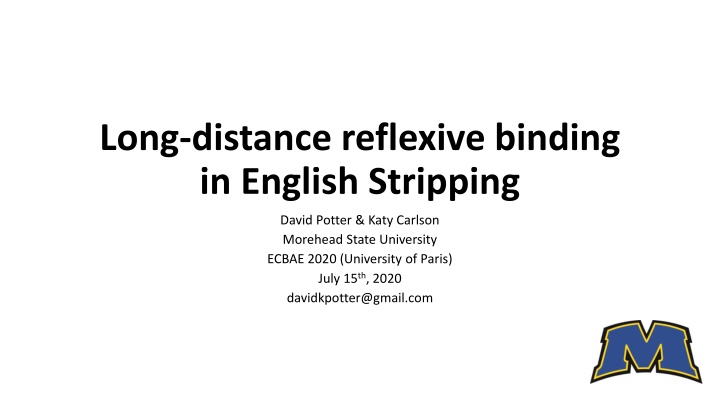 long distance reflexive binding in english