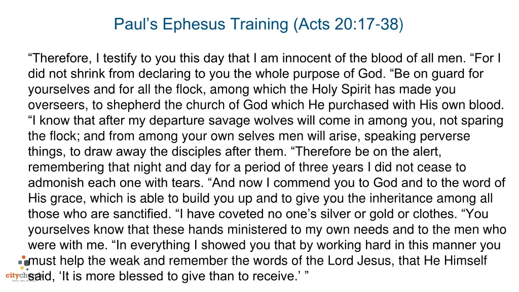 paul s ephesus training acts 20 17 38 1