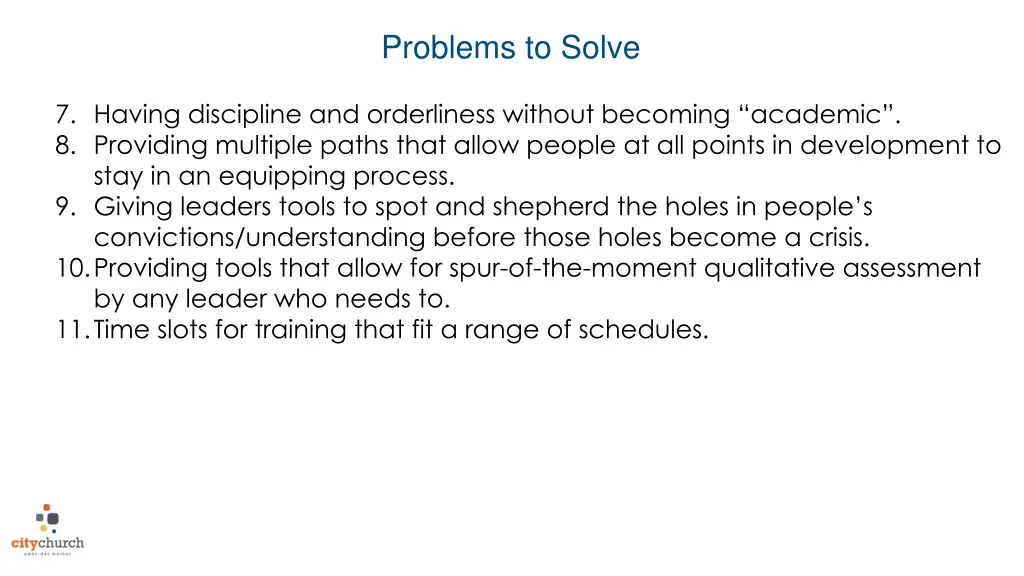 problems to solve 1