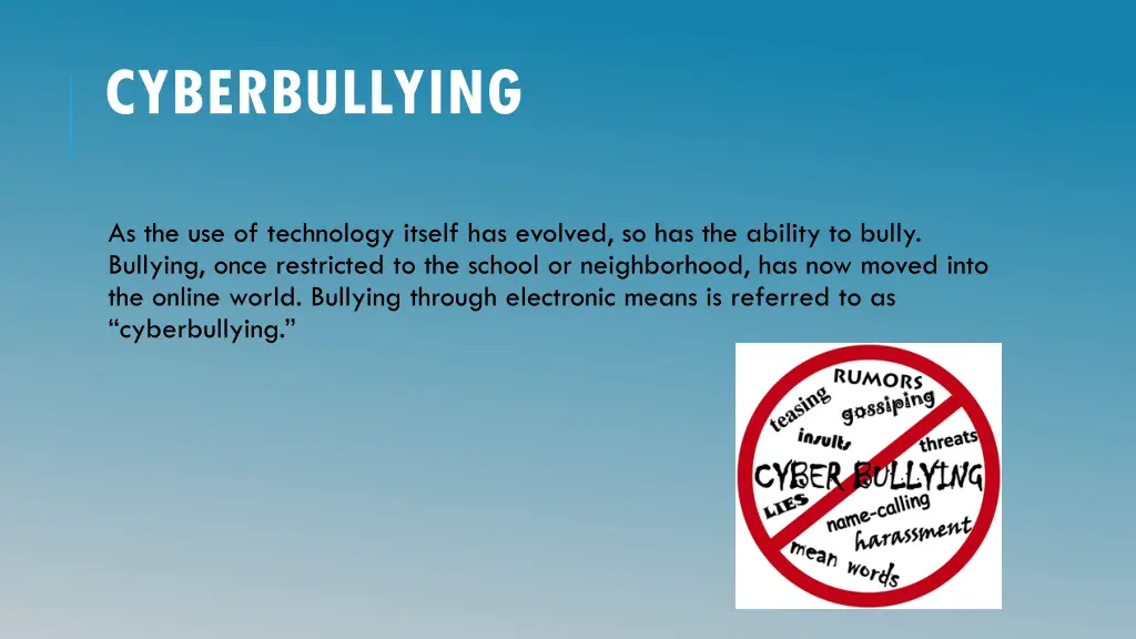 cyberbullying