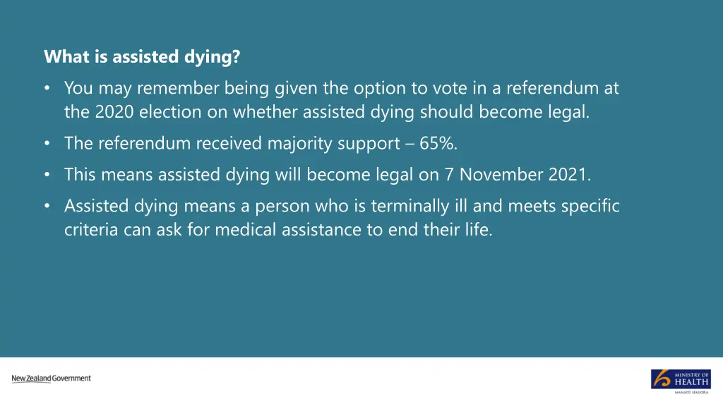 what is assisted dying you may remember being