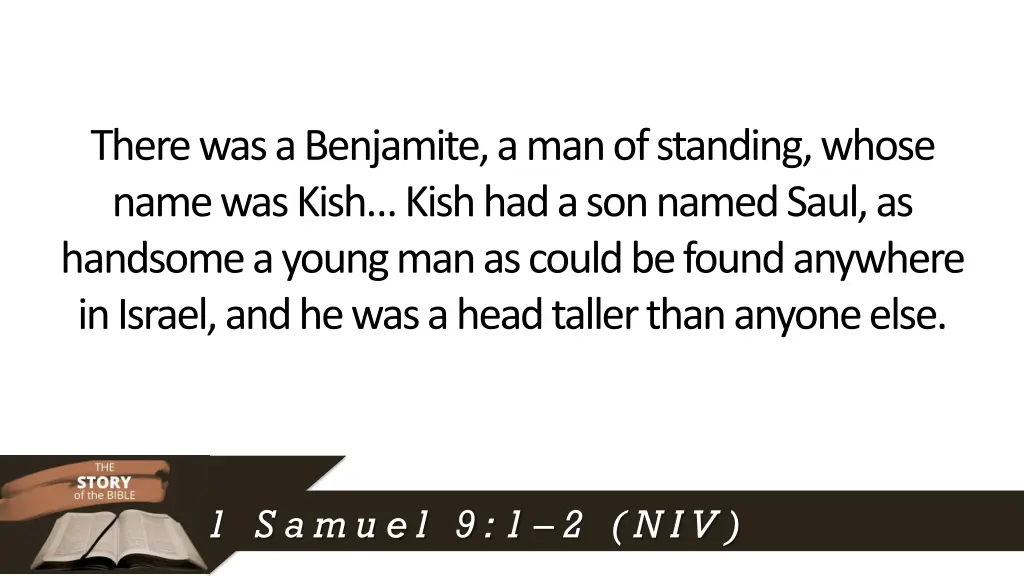 there was a benjamite a man of standing whose