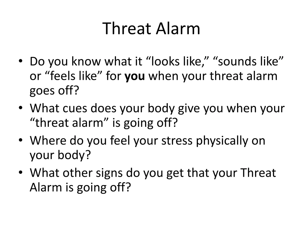 threat alarm 1