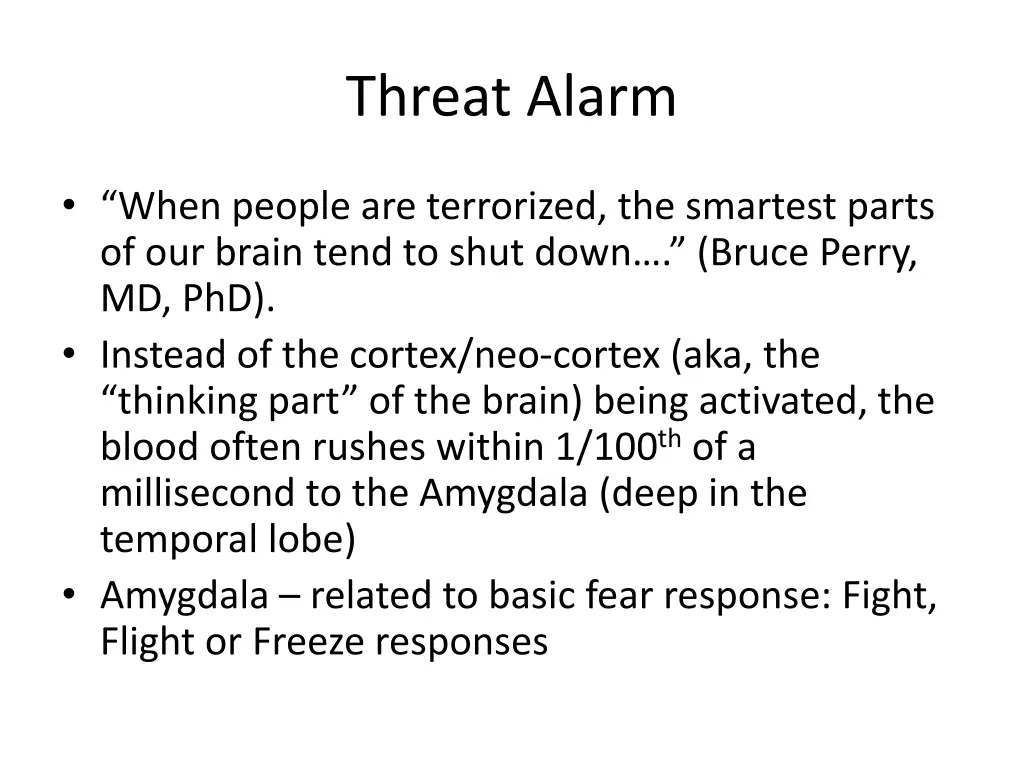 threat alarm