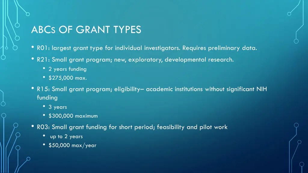 abc s of grant types