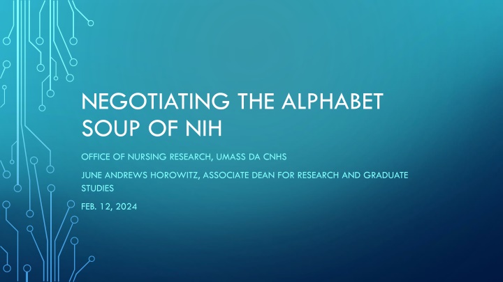 negotiating the alphabet soup of nih