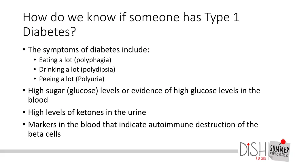 how do we know if someone has type 1 diabetes