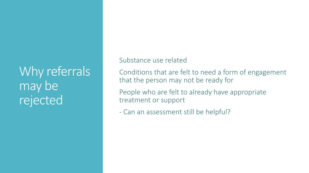 substance use related