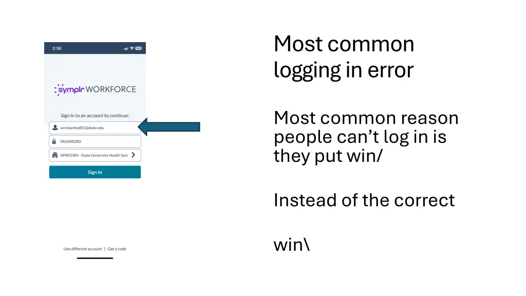 most common logging in error