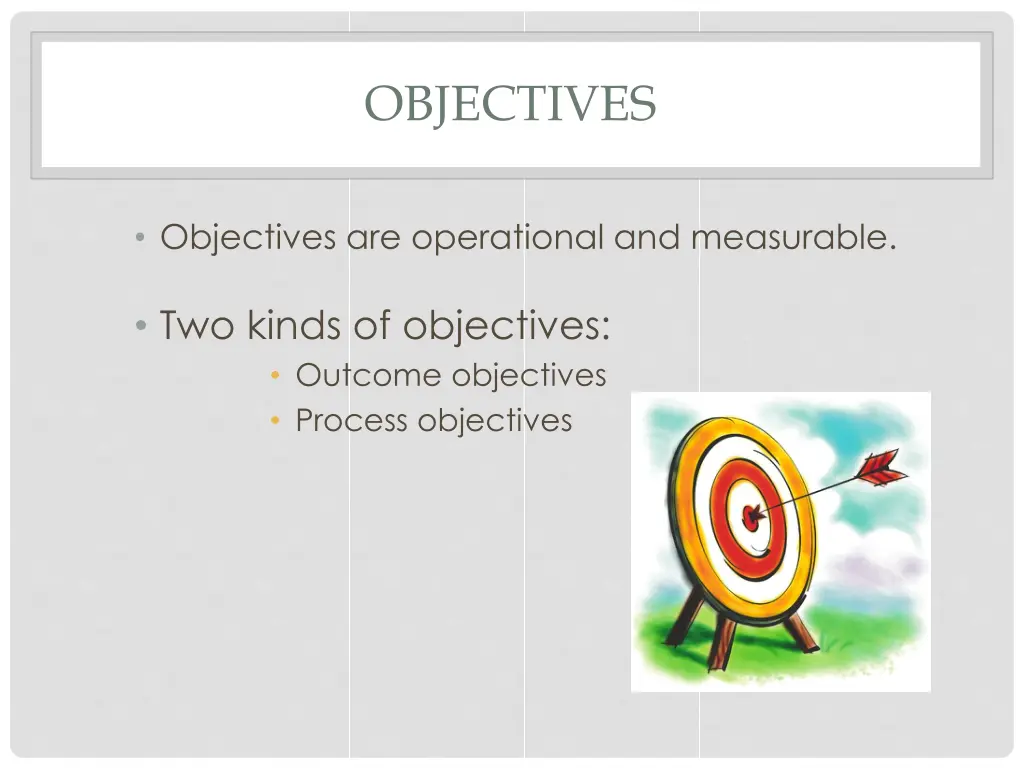 objectives