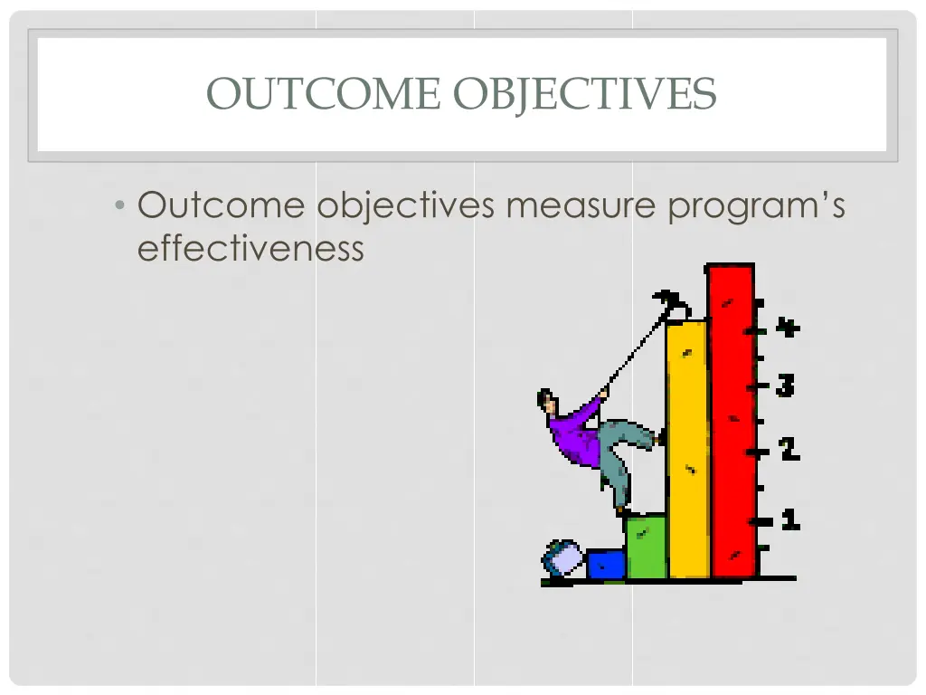 outcome objectives