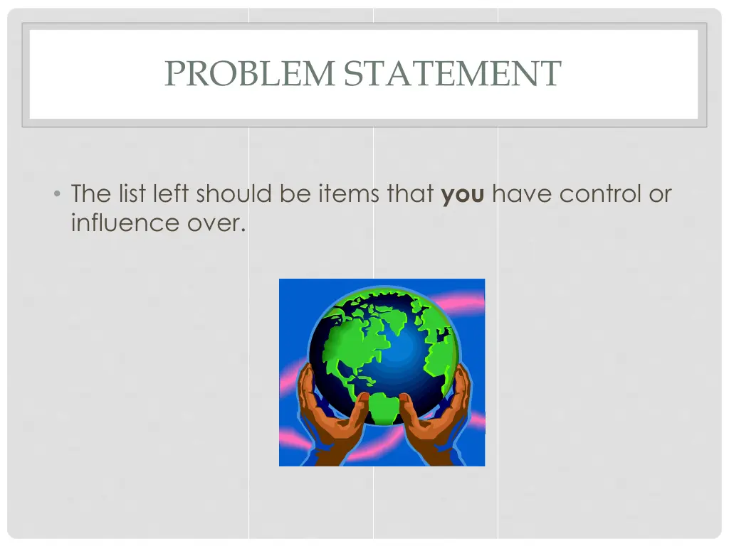 problem statement