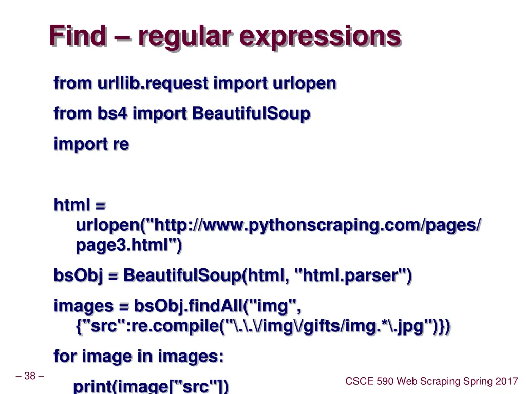 find regular expressions