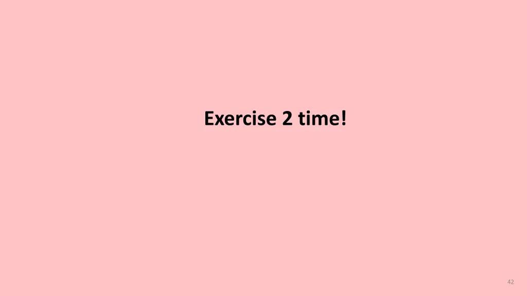 exercise 2 time