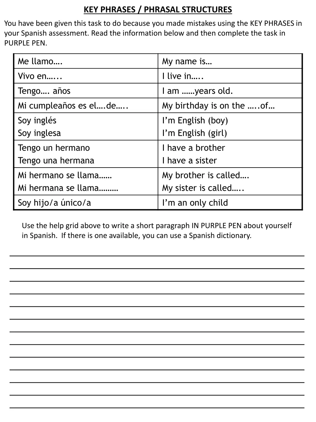 key phrases phrasal structures