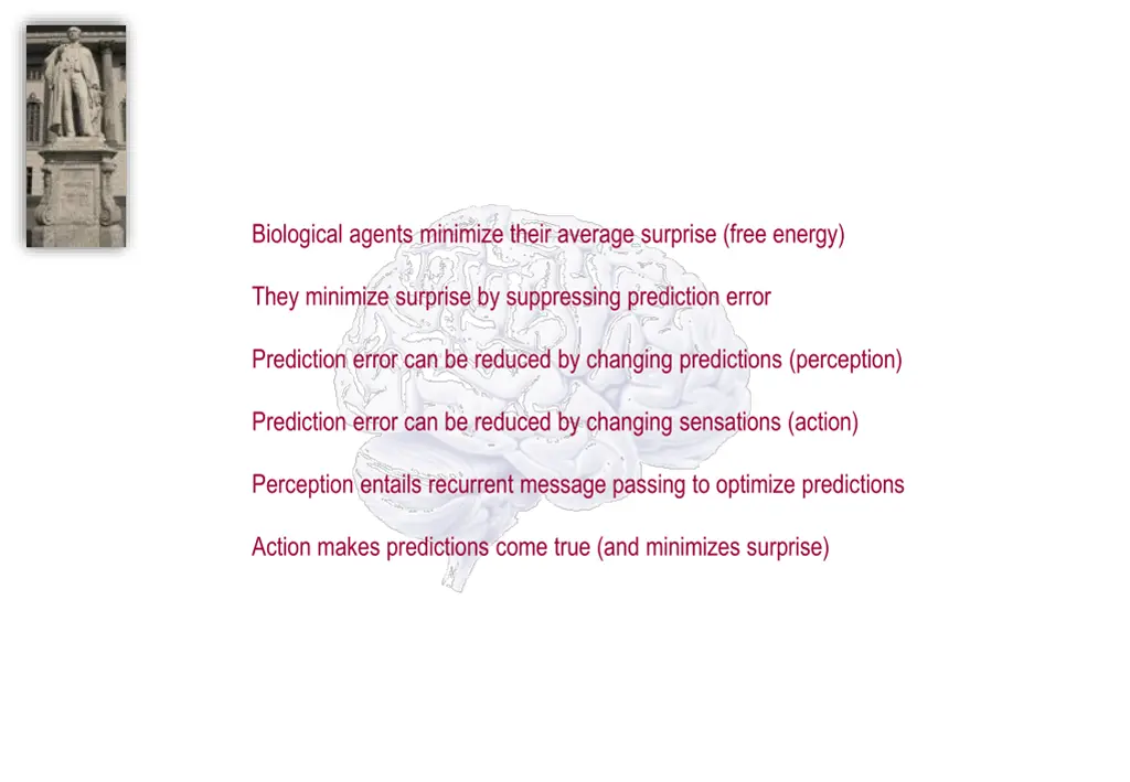 biological agents minimize their average surprise