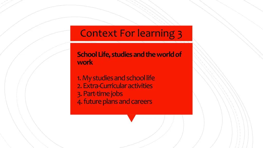 context for learning 3