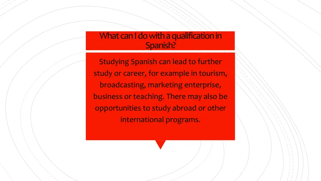 what can i do with a qualification in spanish