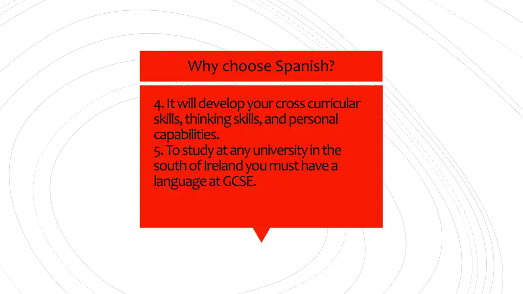 why choose spanish 1