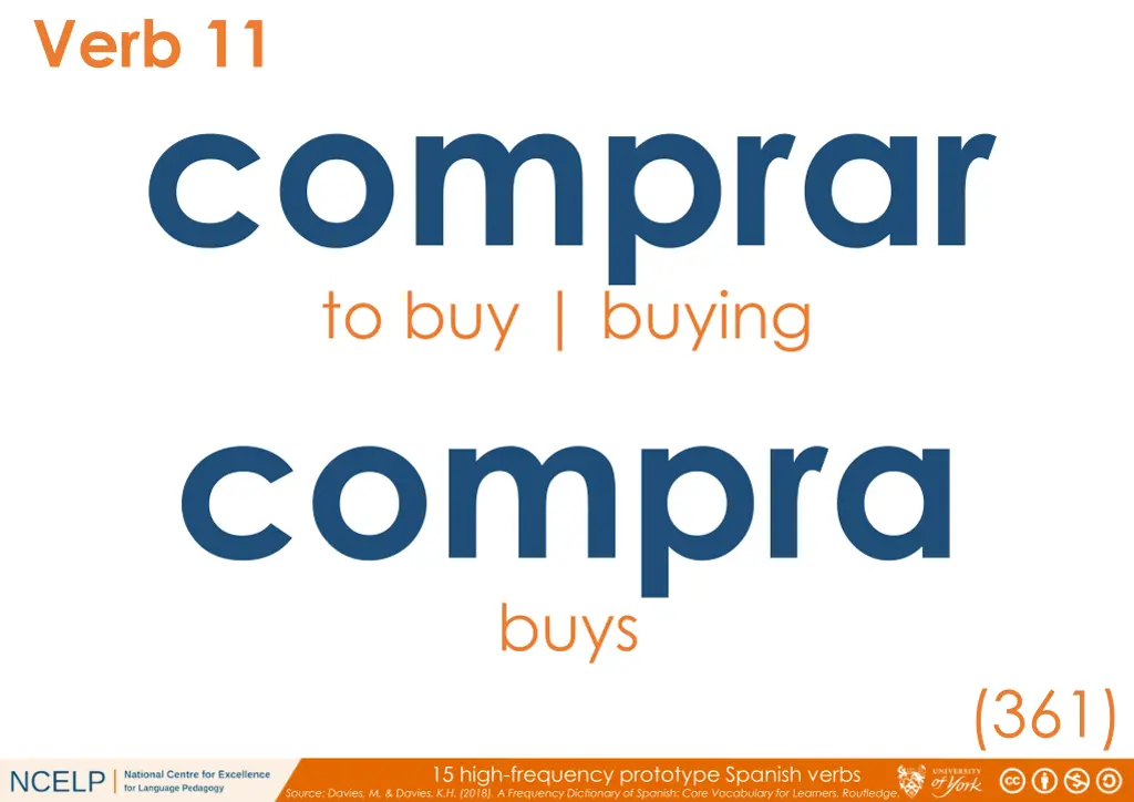 verb 11 comprar