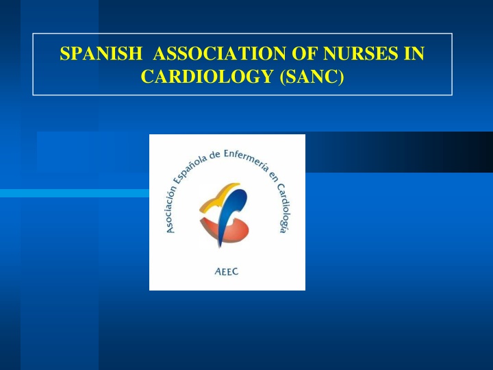 spanish association of nurses in cardiology sanc