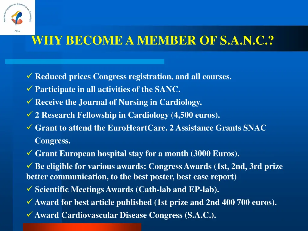 why become a member of s a n c