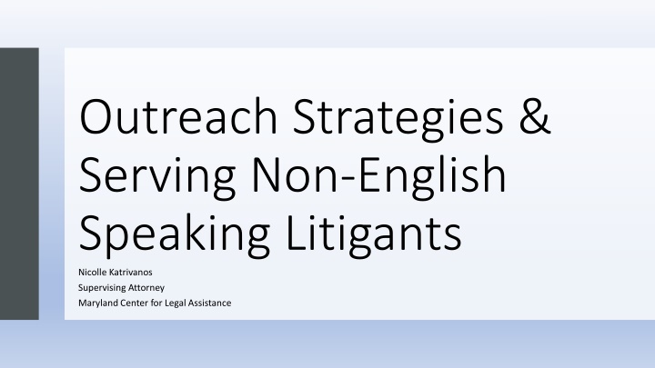 outreach strategies serving non english speaking