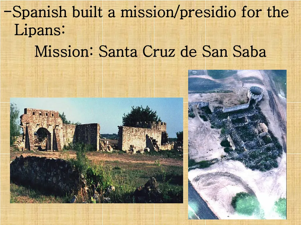 spanish built a mission presidio for the spanish