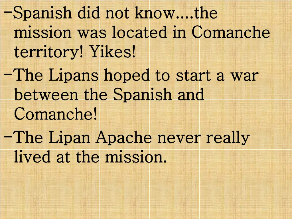 spanish did not know the spanish did not know