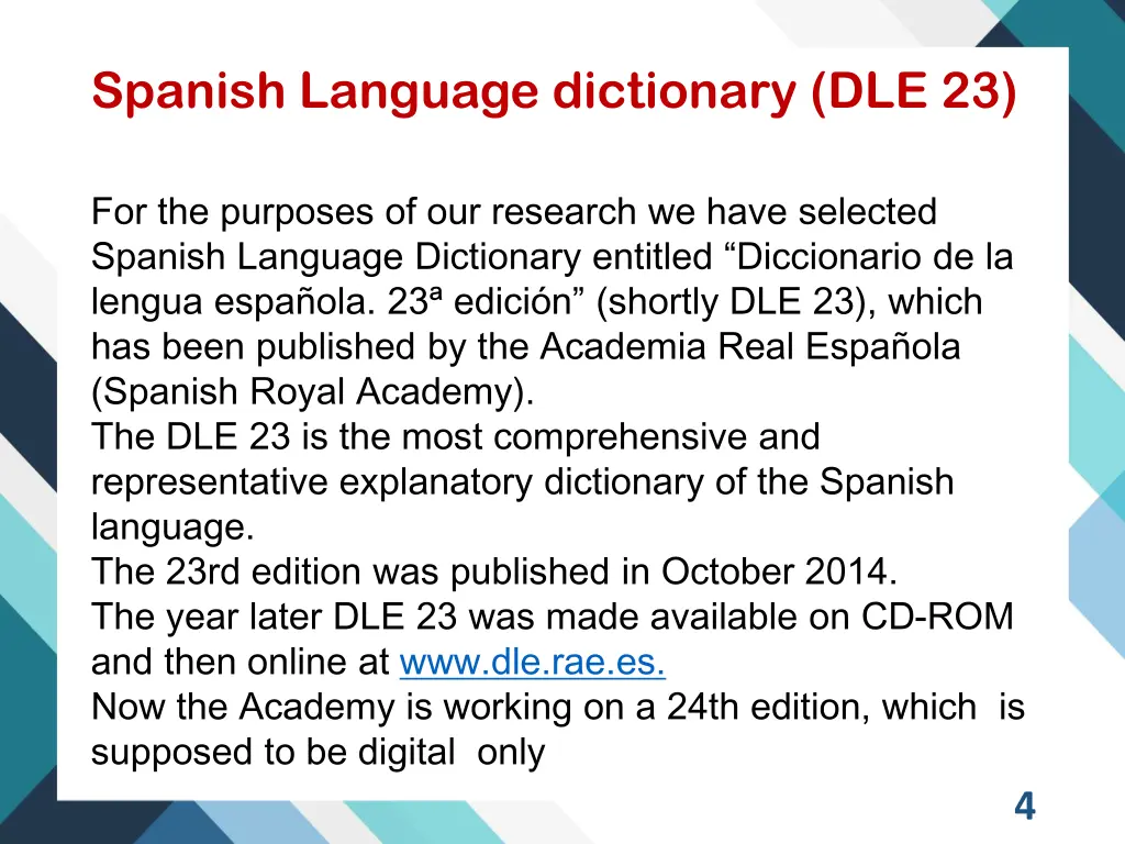 spanish language dictionary dle 23