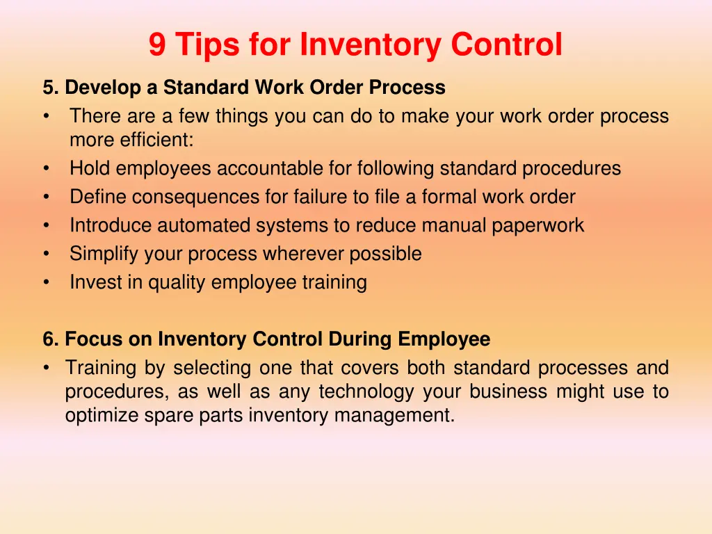 9 tips for inventory control 3