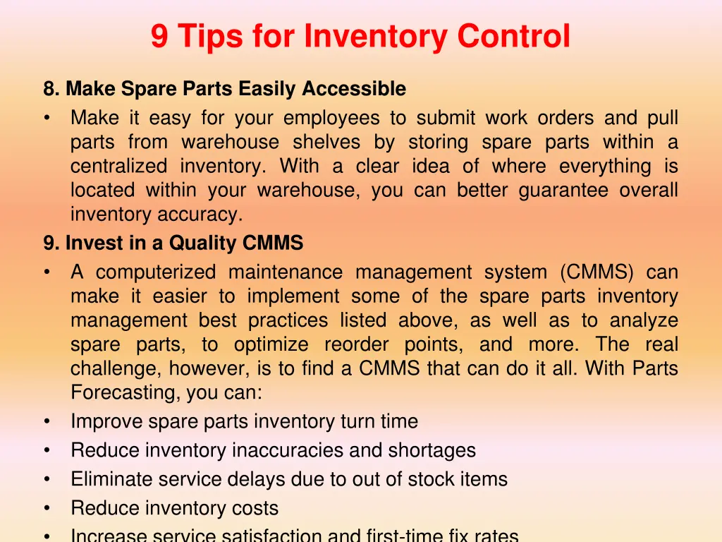 9 tips for inventory control 4