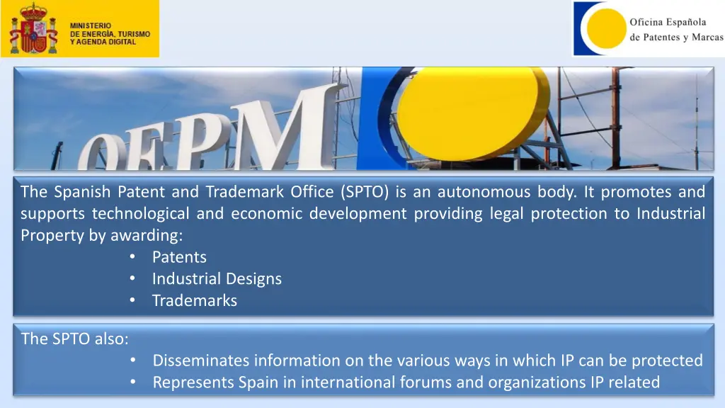 the spanish patent and trademark office spto