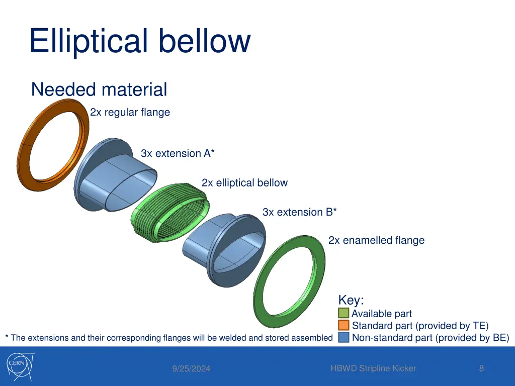 elliptical bellow