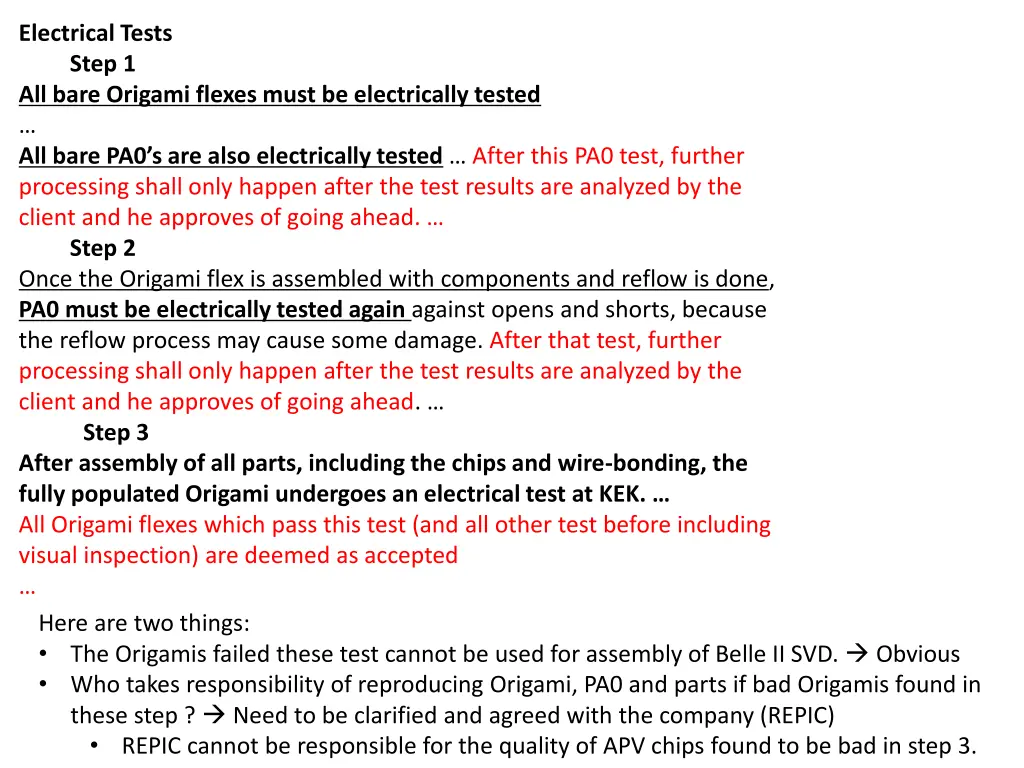 electrical tests step 1 all bare origami flexes