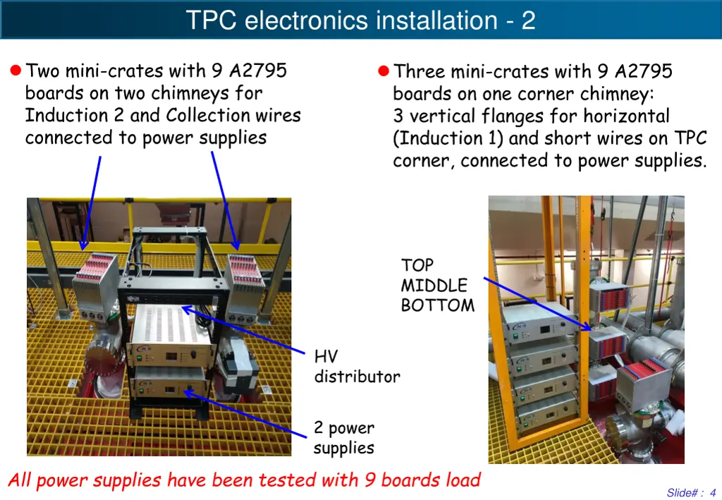 tpc electronics installation 2