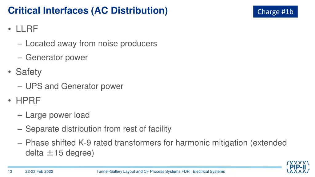 critical interfaces ac distribution