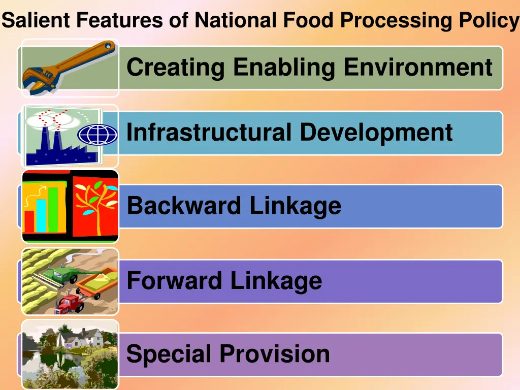 salient features of national food processing