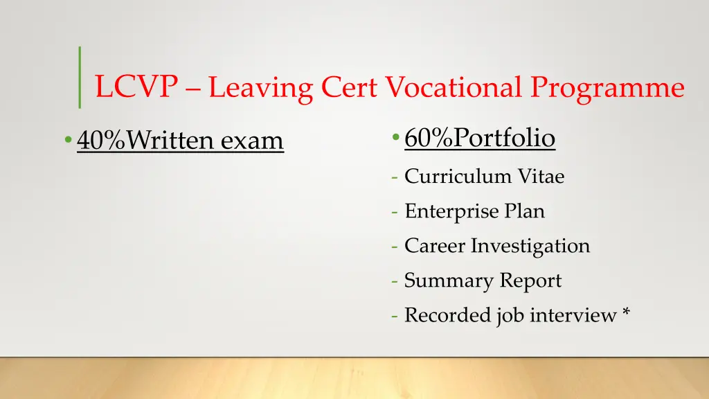 lcvp leaving cert vocational programme 1