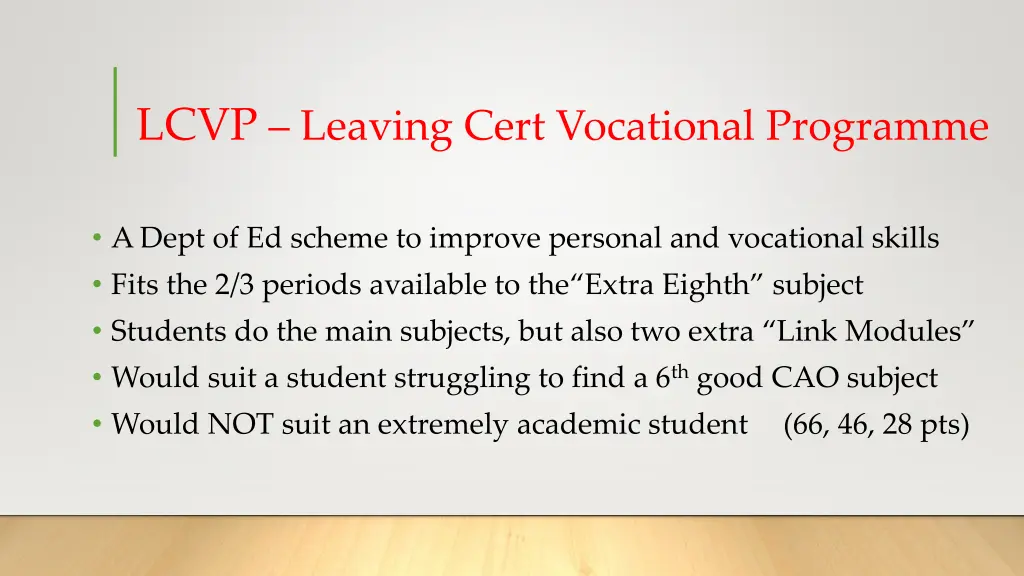 lcvp leaving cert vocational programme