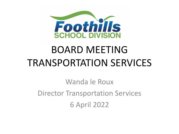 board meeting transportation services