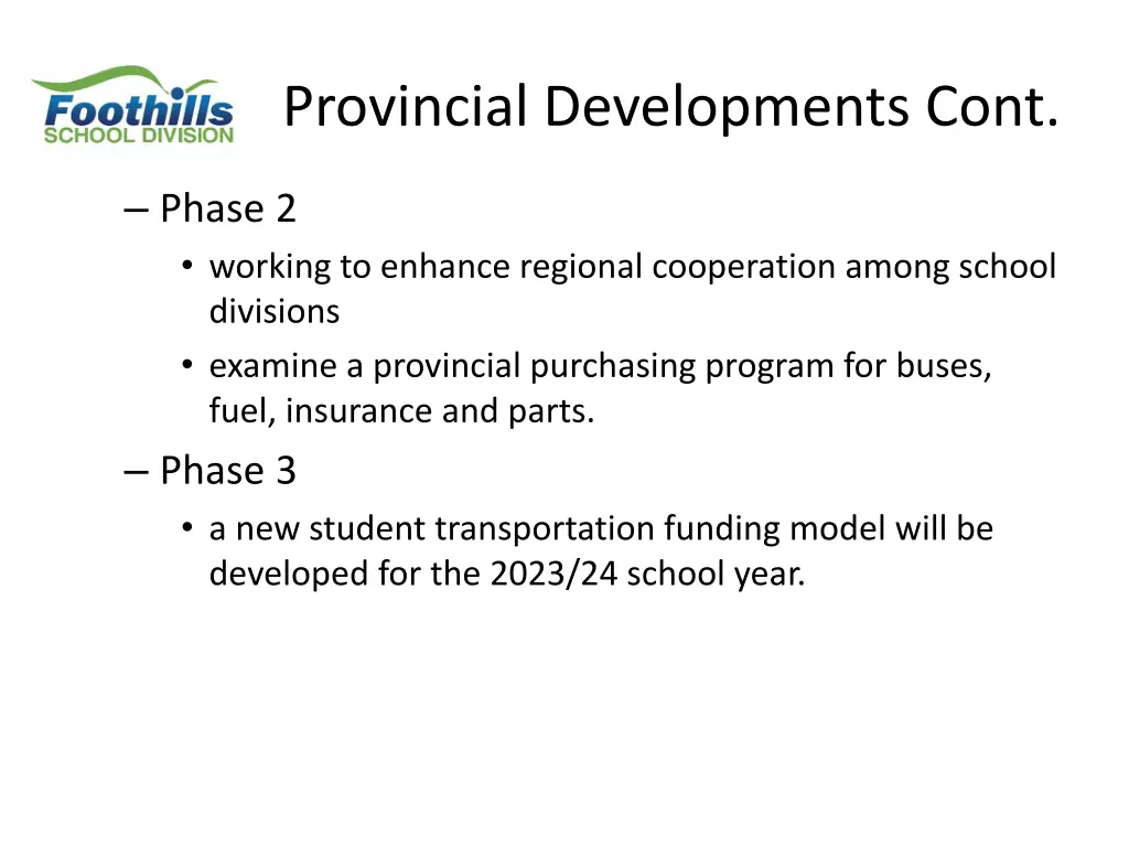 provincial developments cont