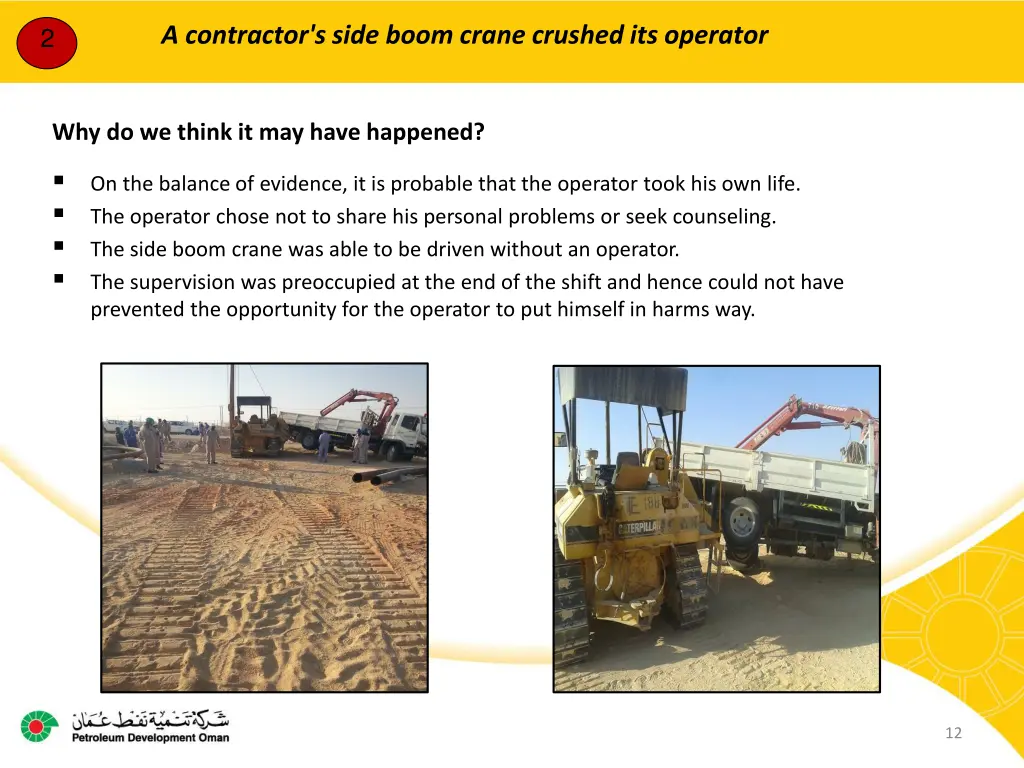 a contractor s side boom crane crushed 2