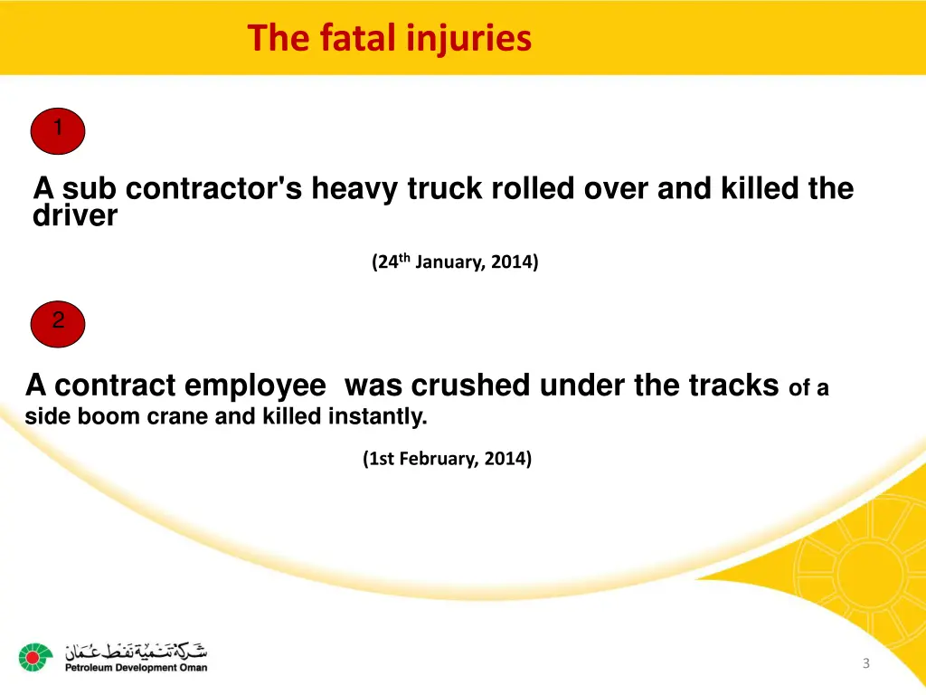 the fatal injuries