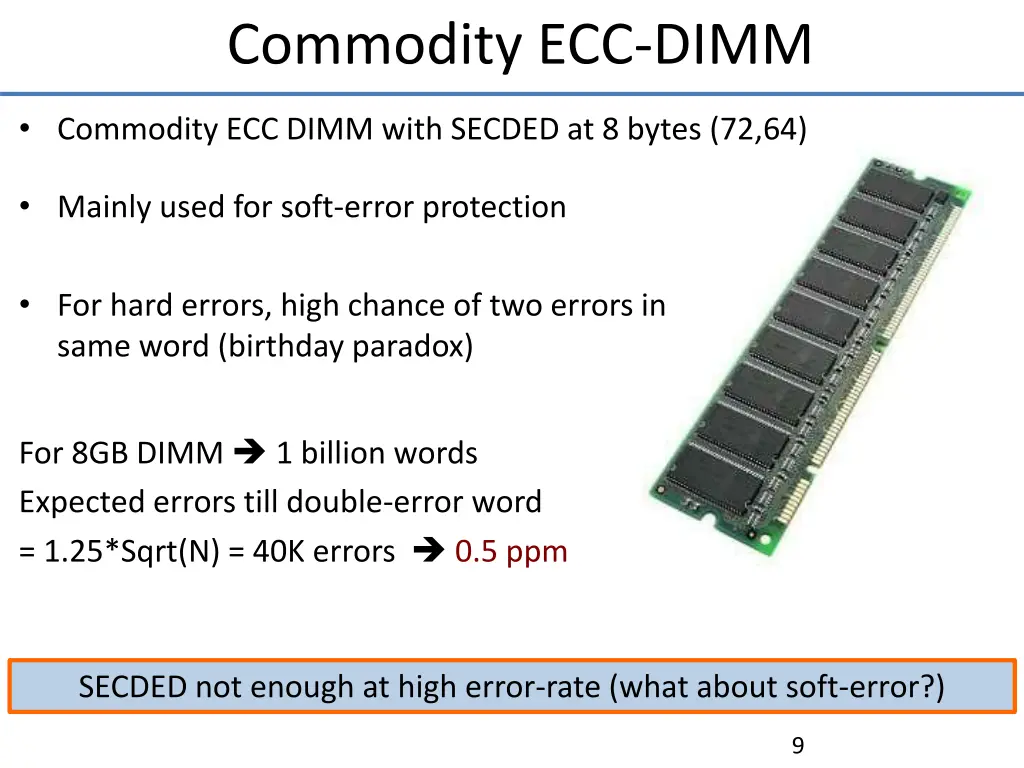 commodity ecc dimm