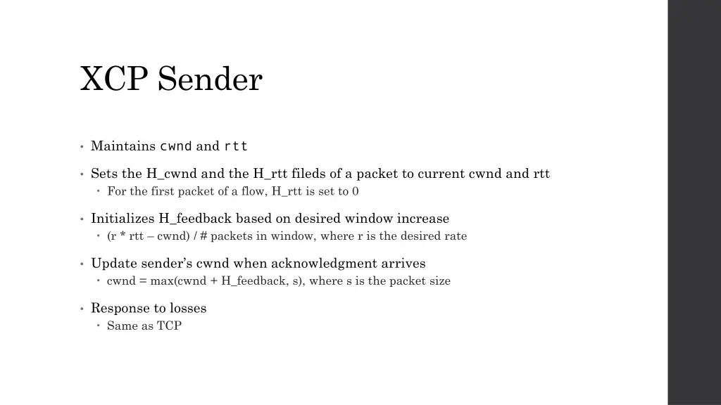 xcp sender