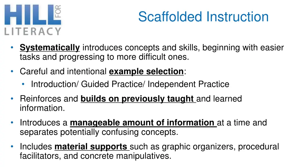 scaffolded instruction 1