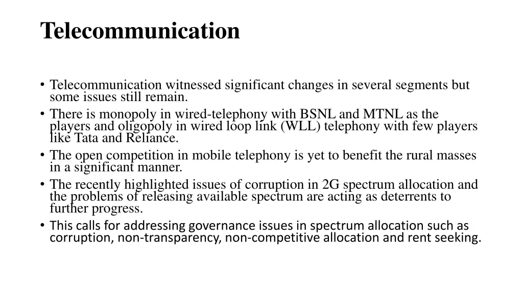 telecommunication